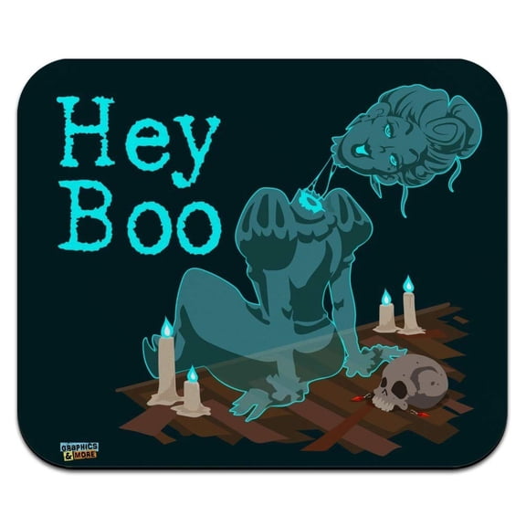 Hey Boo Victorian Headless Ghost Woman Low Profile Thin Mouse Pad Mousepad