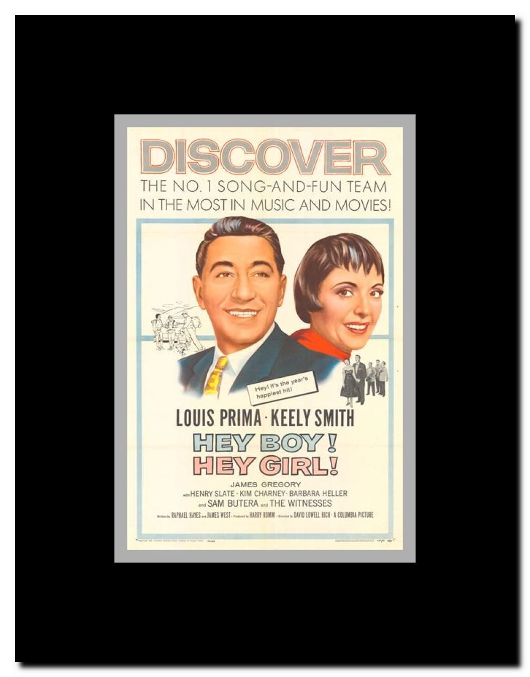 Hey Boy Hey Girl Framed Movie Poster