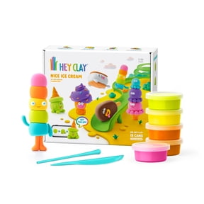 Hey Clay Nice Ice Cream, Air Dry Clay Kit with Interactive App for Kids & Tweens