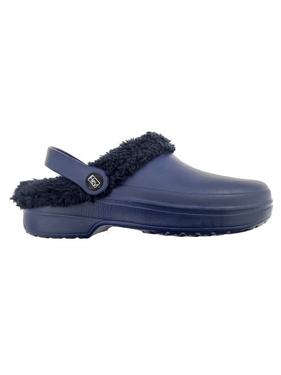 Clogs- Faux Fur Lined Clog Shoes Warm Garden Comfort Footwear