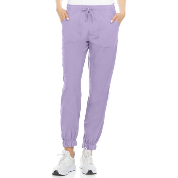 Hey Collection Scrubs Joggers Mid-Rise 4-Way Stretch Medical Scrub Joggers Pants with Four Pockets