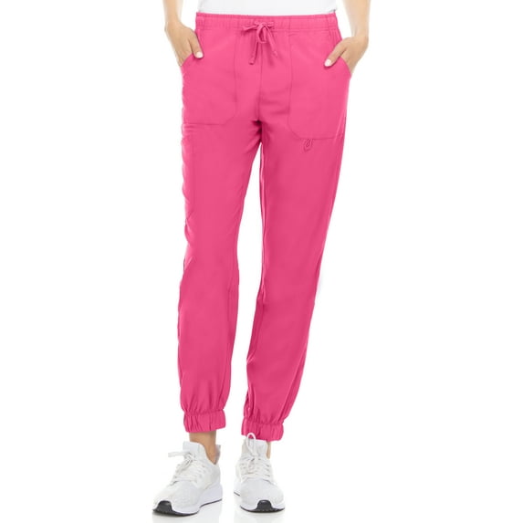 Hey Collection Scrubs Joggers Mid-Rise 4-Way Stretch Medical Scrub Joggers Pants with Four Pockets