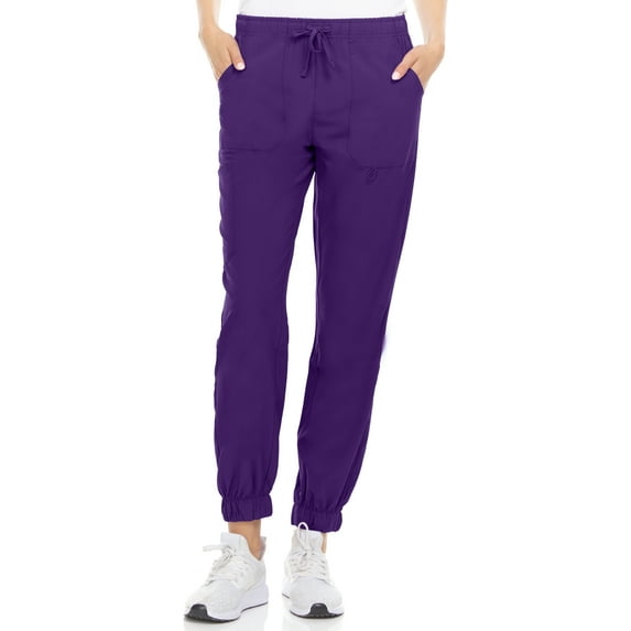 Hey Collection Scrubs Joggers Mid-Rise 4-Way Stretch Medical Scrub Joggers Pants with Four Pockets