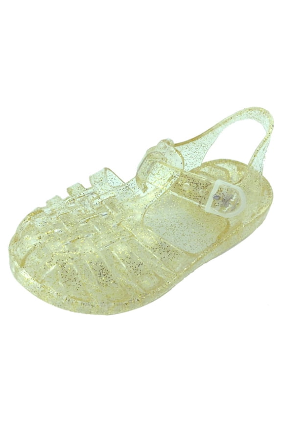 Toddler Kids Jelly Water Shoe Sandal Flats with Buckle, Available in Six Colors