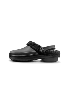 Clogs- Faux Fur Lined Clog Shoes Warm Garden Comfort Footwear