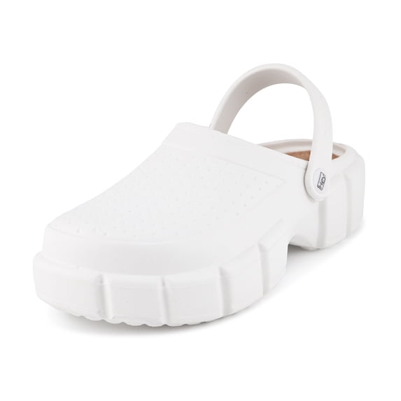 Hey Collection Women’s Platform Clogs - Lightweight Comfort Garden Shoes with Thick Lug Sole, Breathable Perforated Arch Support Mules for Indoor & Outdoor Wear