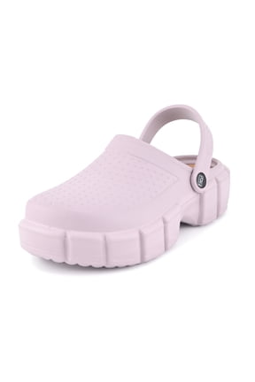 Women’s Platform Clogs - Lightweight Comfort Garden Shoes with Thick Lug Sole, Breathable Perforated Arch Support Mules for Indoor & Outdoor Wear