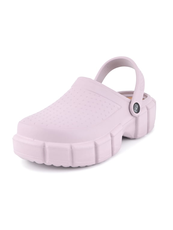 Women’s Platform Clogs - Lightweight Comfort Garden Shoes with Thick Lug Sole, Breathable Perforated Arch Support Mules for Indoor & Outdoor Wear