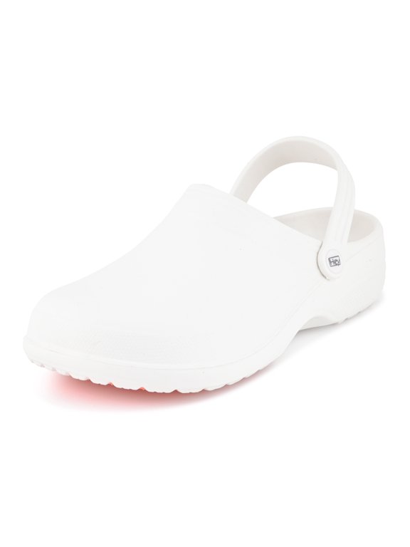 Women’s Professional Work Clogs - Slip Resistant Lightweight Nursing Shoes, Water Resistant Comfort Mules with Arch Support for Food Service, Hospital & Garden Wear