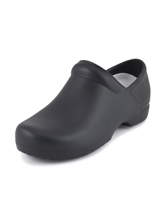 Women's Slip-Resistant Professional Clogs – Comfortable Non-Slip Work Shoes for Nurses, Restaurant, Kitchen & Gardening, Slip-On Clog