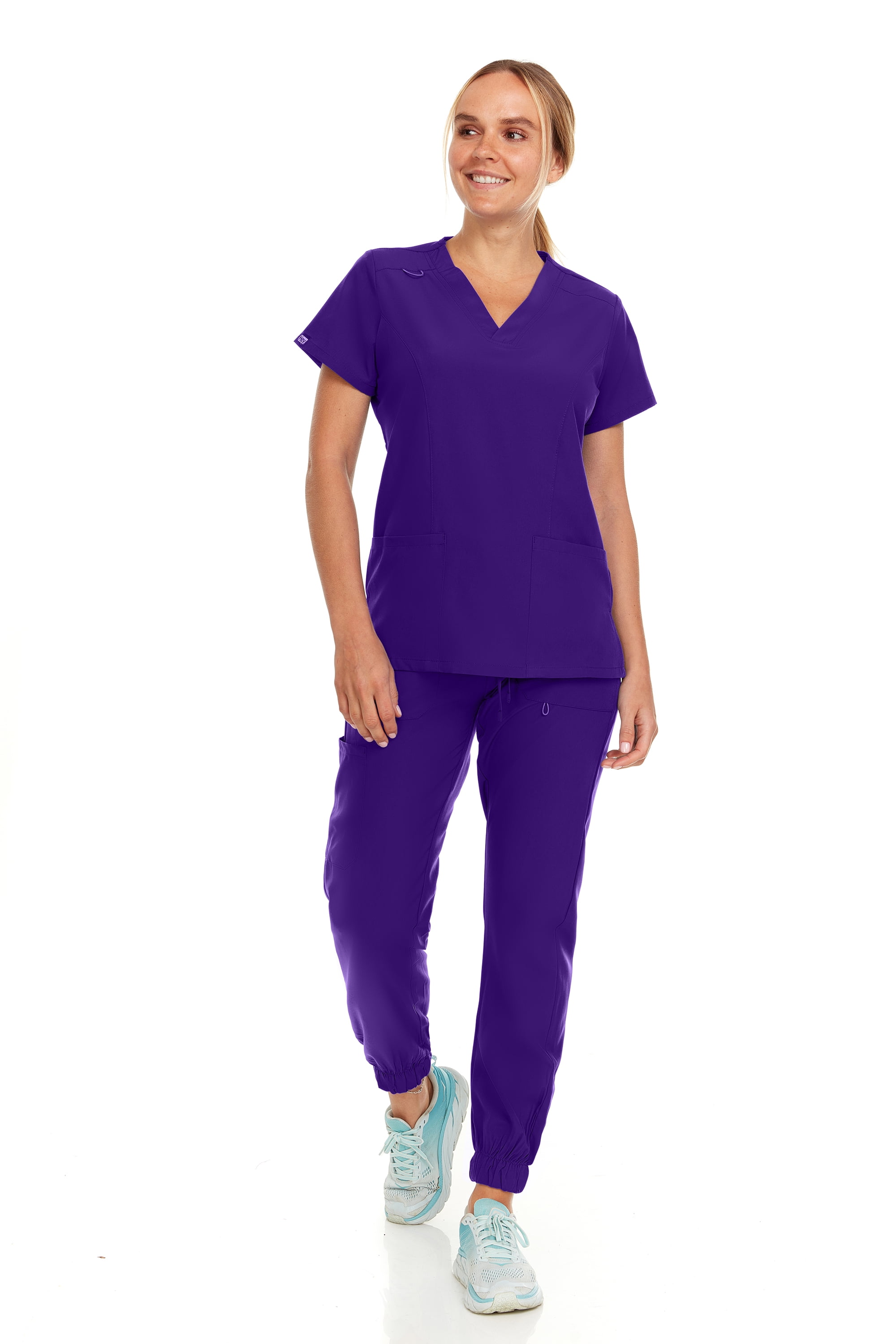 Cozyfit Scrubs For Women Hey Collection Womens Stretch Colorful V