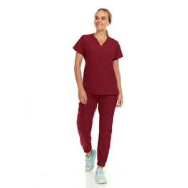Scrubs For Women Set Stretchy Plus Size Short Sleeve V Neck Tops Pants joggers Tall Nursing Working Uniform Walmart