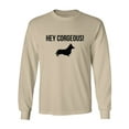 thumbnail image 1 of Hey Corgeous! Adult Long Sleeve T-shirt, 1 of 3