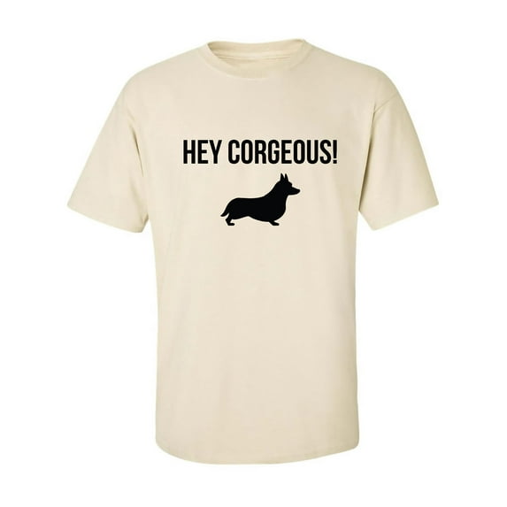 Hey Corgeous! Adult Short Sleeve T-shirt