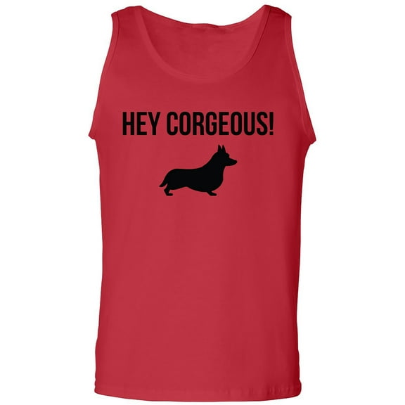 Hey Corgeous! Adult Tank Top