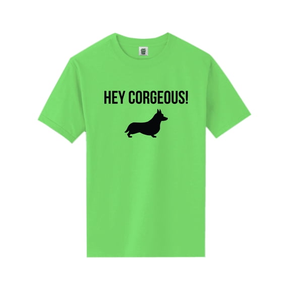 Hey Corgeous! Short Sleeve Neon T-Shirt