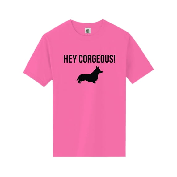 Hey Corgeous! Short Sleeve Neon T-Shirt