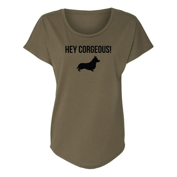 Hey Corgeous! Womens Dolman Tee