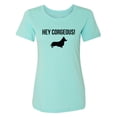 thumbnail image 1 of Hey Corgeous! Womens crewneck tee, 1 of 3
