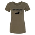 thumbnail image 1 of Hey Corgeous! Womens crewneck tee, 1 of 2