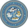thumbnail image 1 of Hey Diddle Diddle Blue 7 ft.7 in. Round  WearOn Nylon Machine Tufted- Cut Pile Just for Kids Rug, 1 of 1