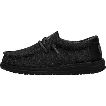Hey Dude Boy's Shoes Wally Youth Basic Black, 12