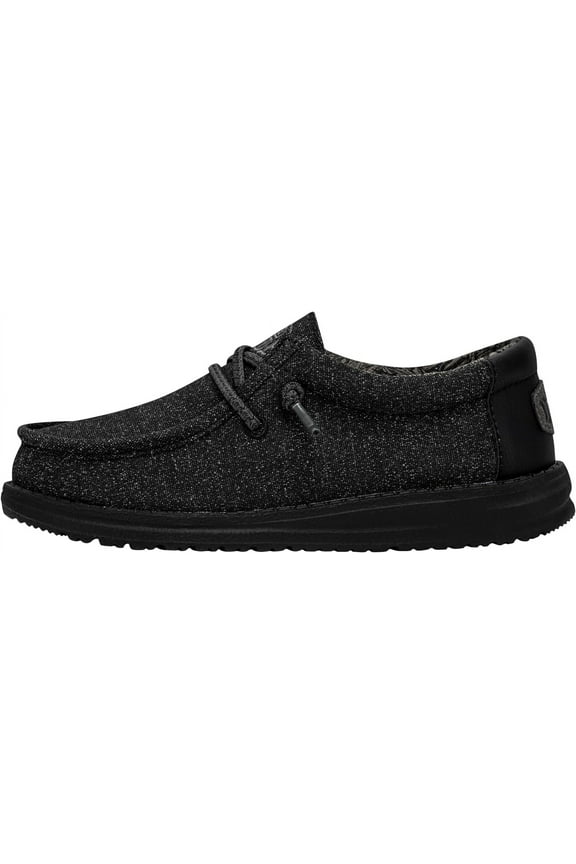 Boys' Shoes Low-Top Sneakers, Black, 2 Big Kids