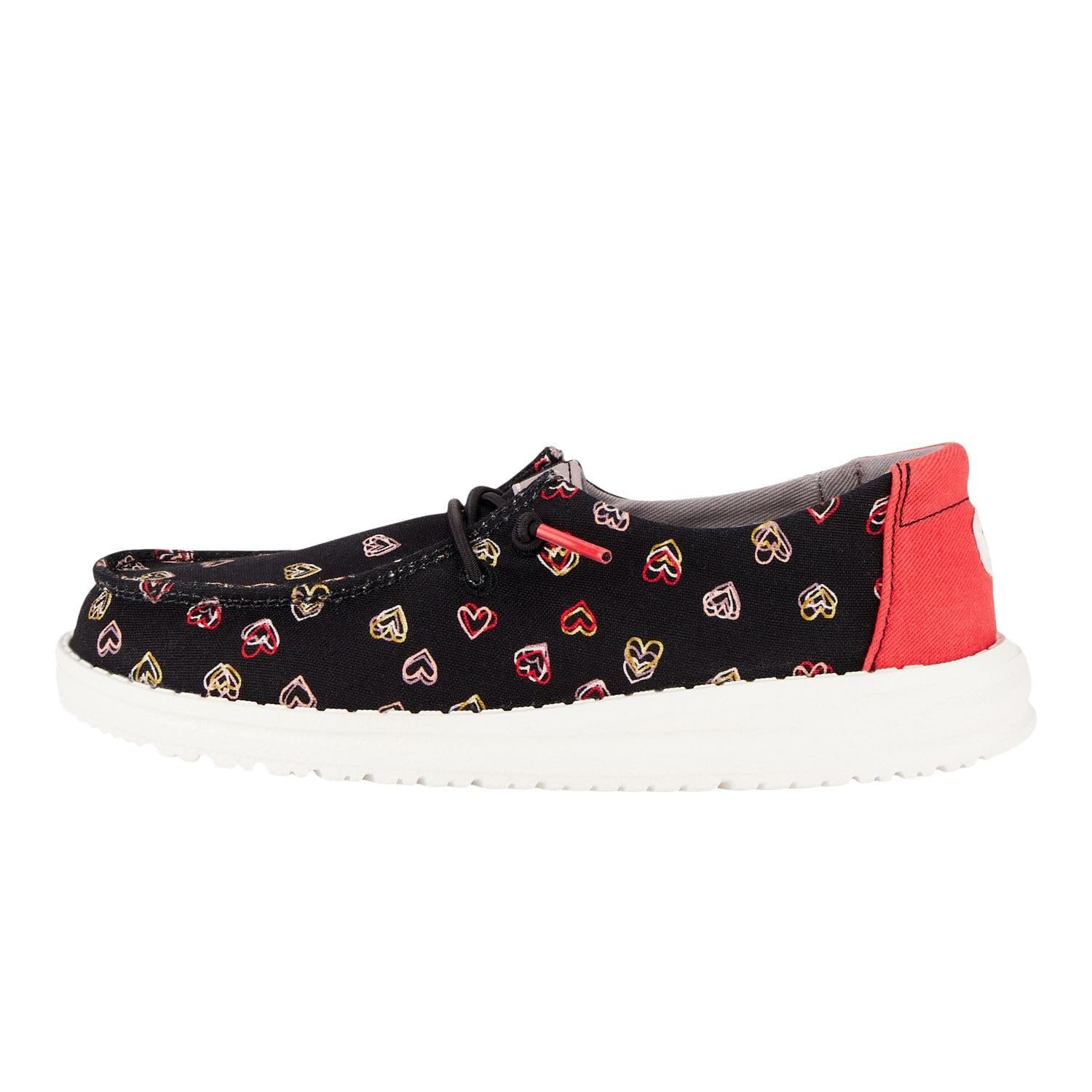 Hey Dude Girl's Wendy Double Hearts Little Kid/Big Kid Black 13 Little ...