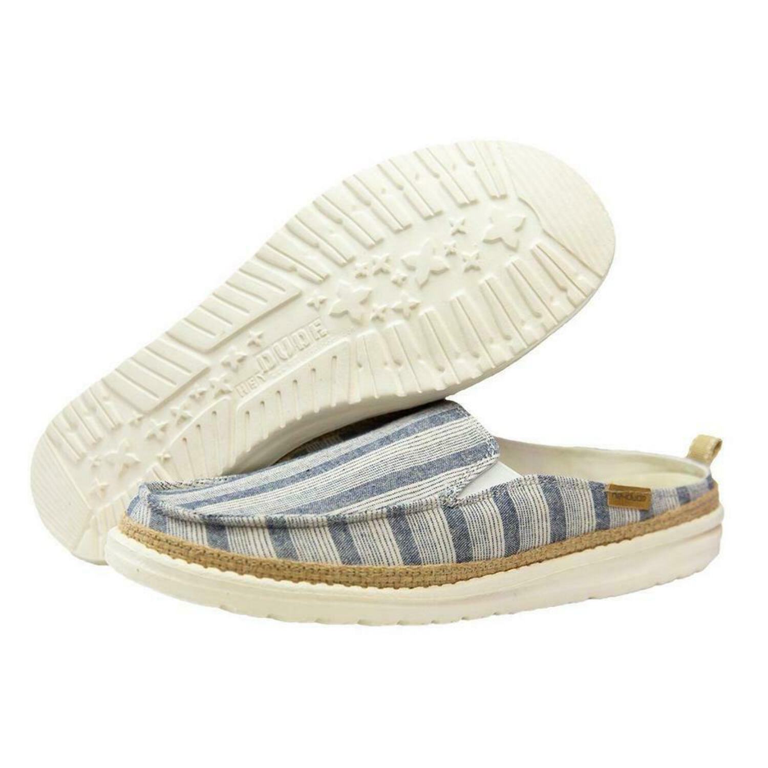 hey dude striped shoes