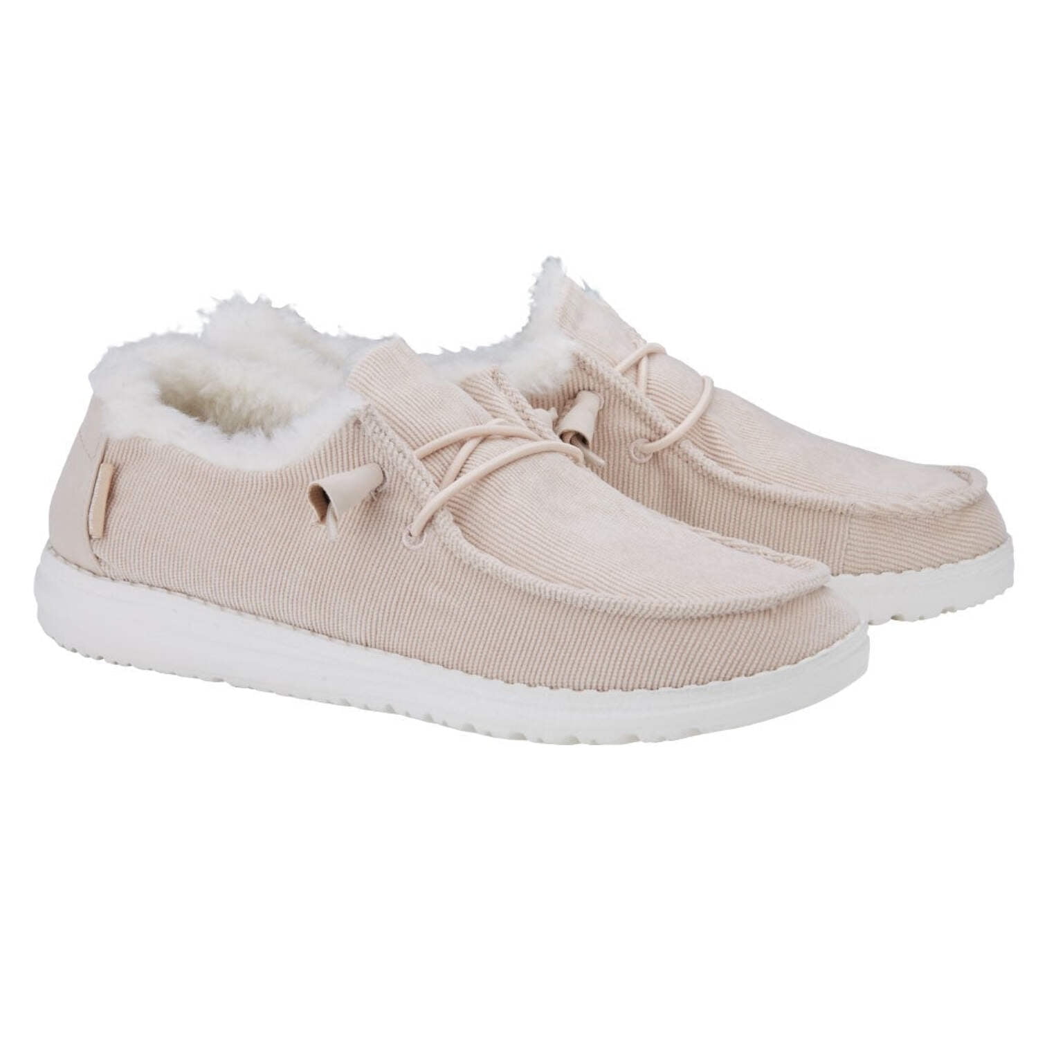 hey dude wendy corduroy faux fur black