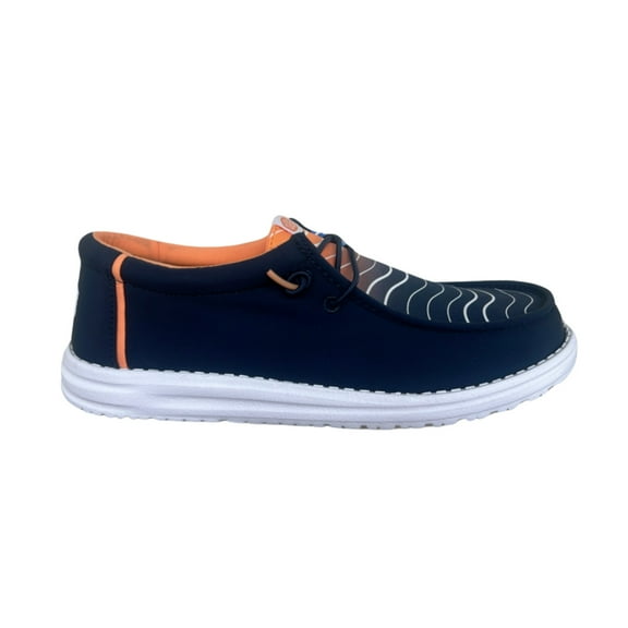 Hey Dude Men’s Wally Surf Waves Navy/Multi – Lightweight, Breathable Slip-On Loafers