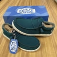 thumbnail image 1 of Hey Dude; Men’s Loafers Casual & Dress Shoes, Closed Toe Teal, Size 12, 1 of 5
