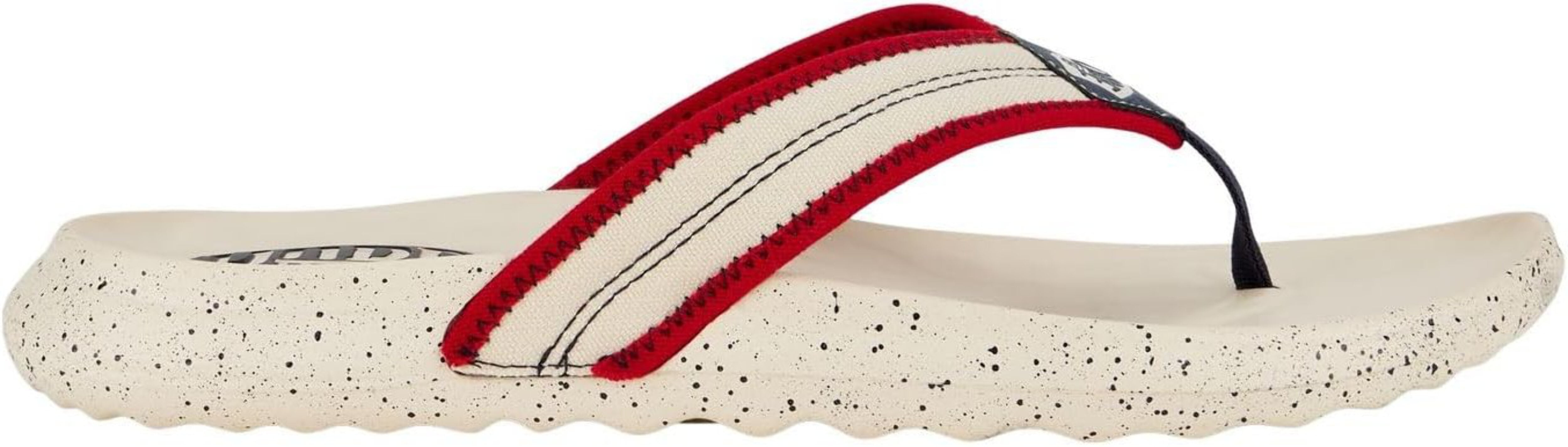 HEY DUDE MENS MEYERS AMERICANA FLIP FLOPS Amazon.com | Hey Dude Myers Flip Sport Mode Black/Grey Size  main image 3