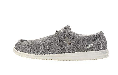 Hey Dude Men's Wally Canvas Linen Iron Shoe 110793901
