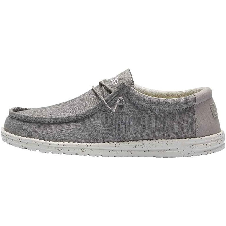 Hey Dude Wally Men s Eco Friendly Lightweight Frost Grey Chambray Shoes 110063224 Walmart