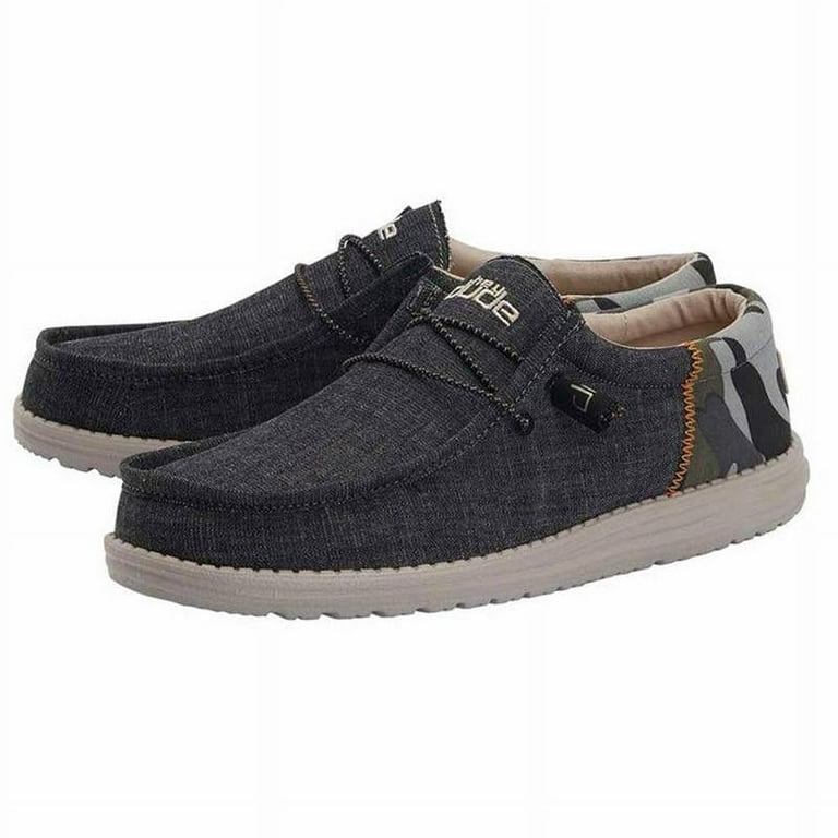 Suede Shoes Camo Slip On Shoes Walmart Hey Dude Men's Wally Funk - Main Image