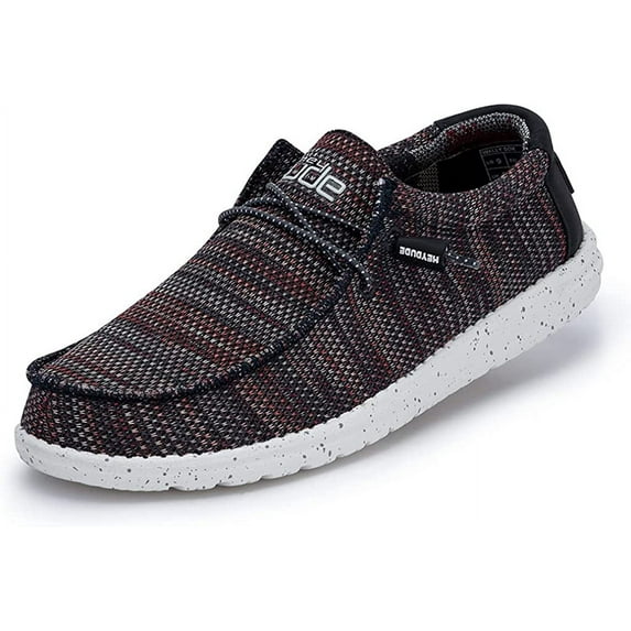 Hey Dude Men's Wally Sox Multi Gargoyle Red Shoes 110356835