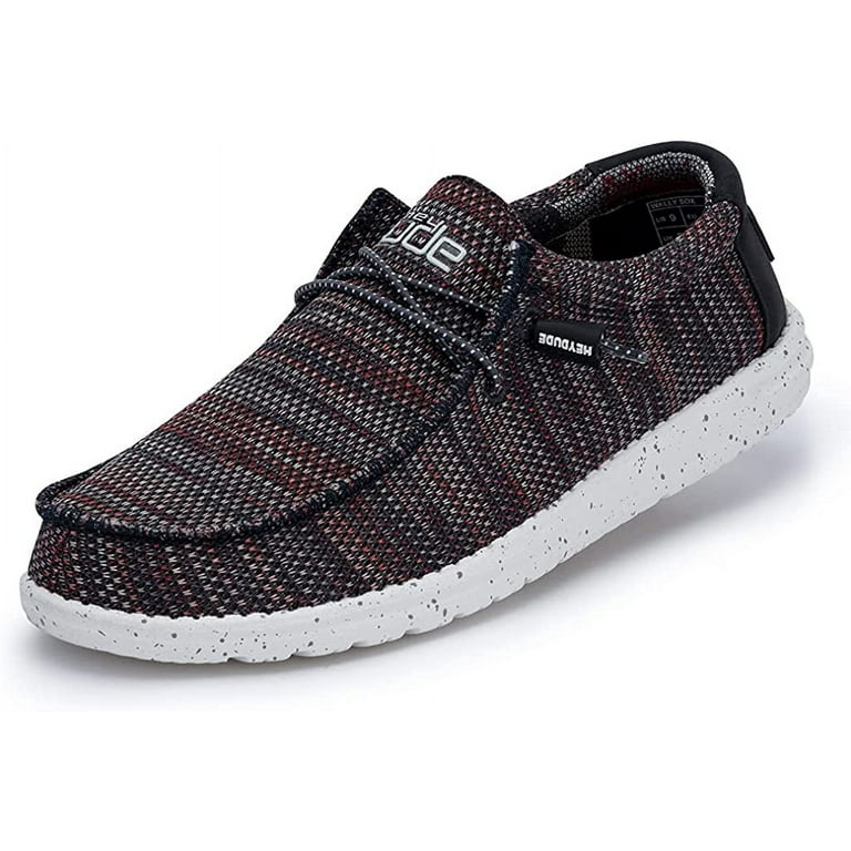 Hey Dude Men's Wally Sox Gargoyle Red, Size 8, Comfortable - Main Image