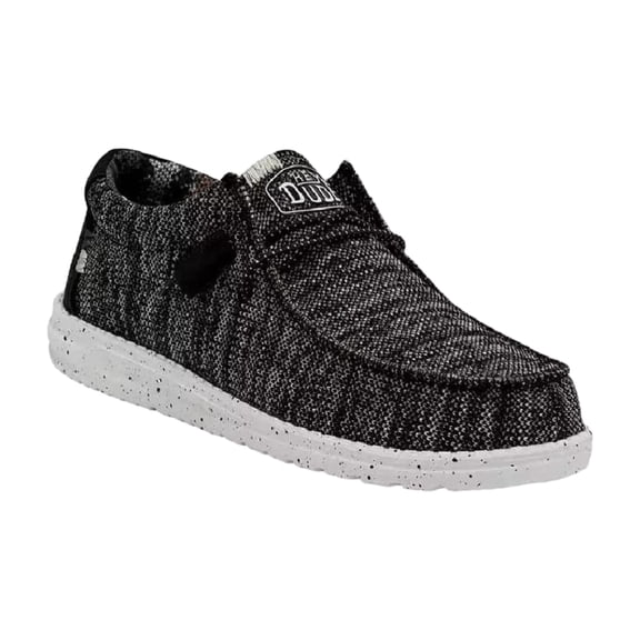Hey Dude Men's Wally Sox Stitch Black Casual Shoes 40161-0YH