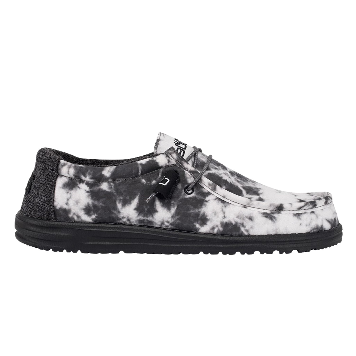 Hey Dudes Thunderstruck Tie Dye Hey Dude Wally Youth Thunderstruck Tie Dye Black/White  main image 3