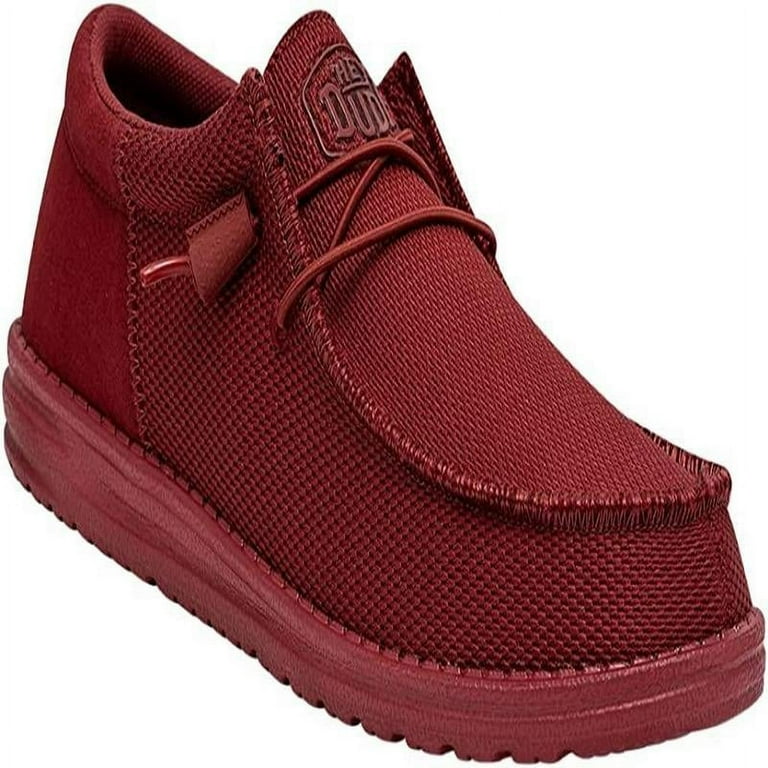 Hey Dude Mens Red Wally Funk Mono Casual