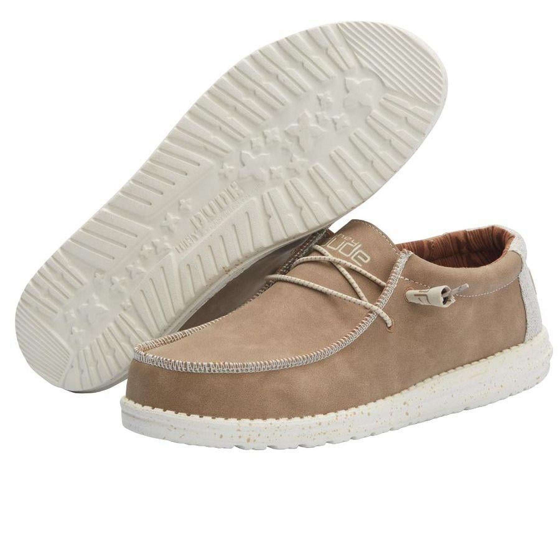 Hey Dude Men's Wally Recycled Leather Travertine Shoes 150202994