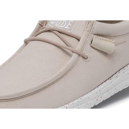 Hey Dude Mens Wally Slub Canvas Loafer - Natural