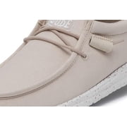 Hey Dude Mens Wally Slub Canvas Loafer - Natural