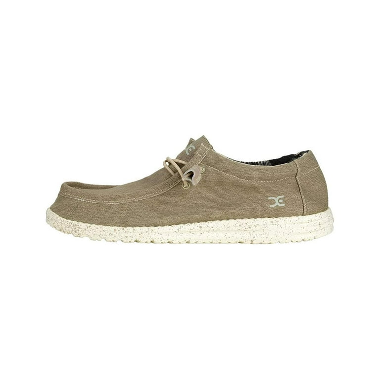 Hey Dude Mens Wally Stretch Loafer Beige Size 8