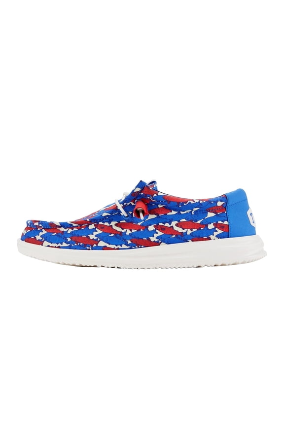 Wally H2O Fish Camo White/ Blue / Red  41842-1DF Men's Size 12