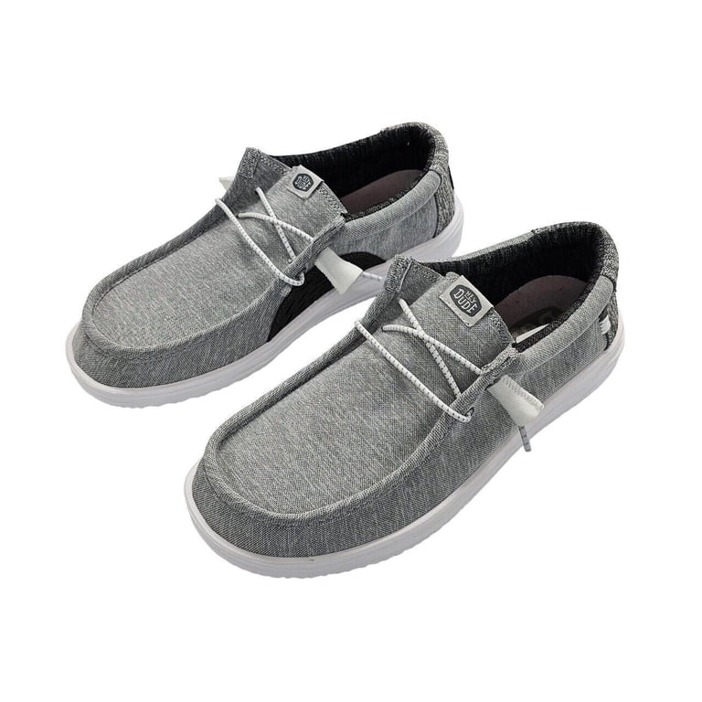 Hey Dude Wally H2O Shoes - Galaxy Grey, Size 11, Men display picture 2