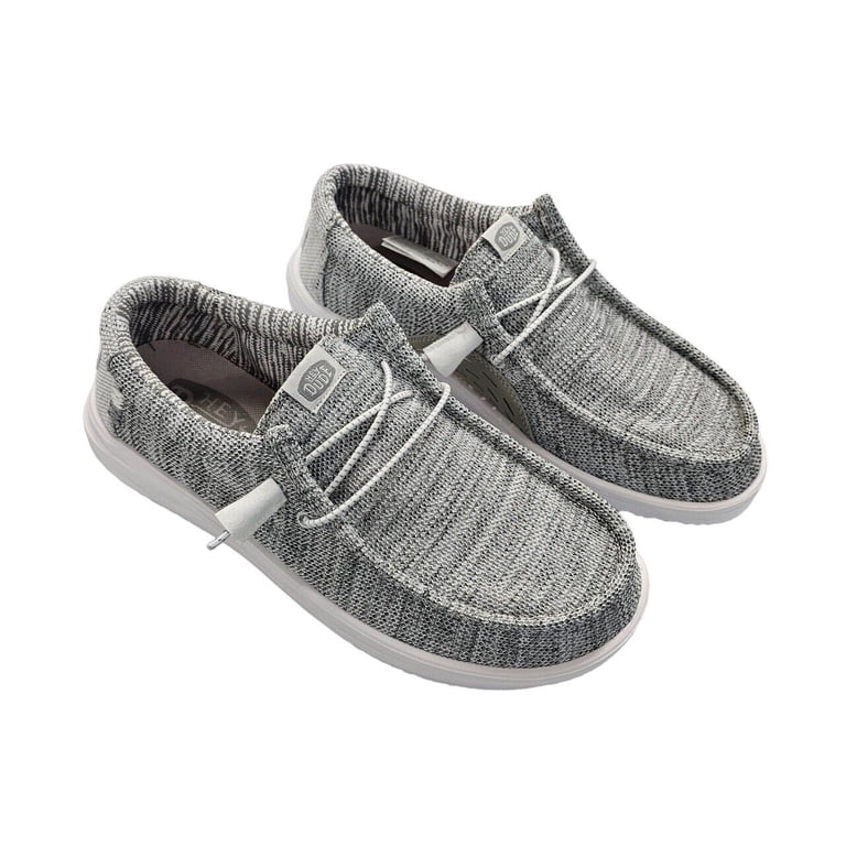 HEY DUDE \'WALLY SOX\' MOCCASIN SHOE ADULT SIZE 9 Mens Hey Dude Wally Sox Beige Casual Shoe - Walmart.com main image 4