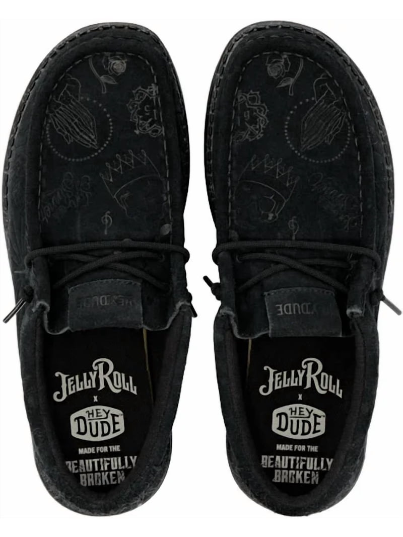 HEYS DUDE, Wally Jelly Roll Shoes, Black, Machine Washable  display picture 3