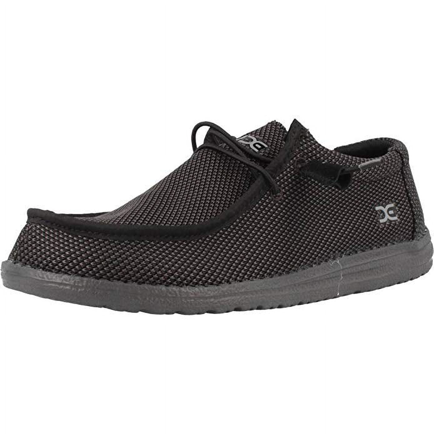 Hey Dude Wally L Sox Black Men's Shoes Lightweight Slip On Shoes